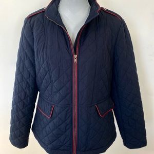 Talbots Size LP Quilted Military Coat